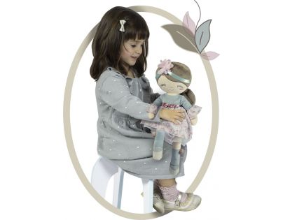 DeCuevas Plyšová panenka Provenza 36 cm s kolébkou