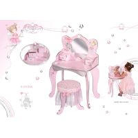 DeCuevas Dřevěný toaletní stolek se zrcadlem a dřevěnou židličkou Magic Maria - Poškozený obal 2