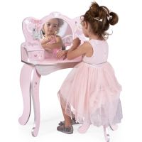 DeCuevas Dřevěný toaletní stolek se zrcadlem a dřevěnou židličkou Magic Maria - Poškozený obal 3