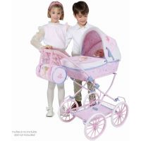 DeCuevas Skládací kočárek pro panenky s taškou Gala růžový 81 cm 2