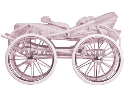 DeCuevas Skládací kočárek pro panenky s taškou Gala růžový 81 cm