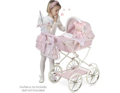 DeCuevas Skládací kočárek pro panenky s taškou a doplňky Niza - 81 cm - Poškozený obal