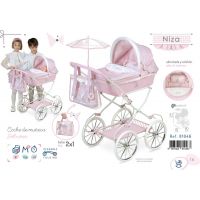 DeCuevas Skládací kočárek pro panenky s taškou a doplňky Niza - 81 cm - Poškozený obal 3