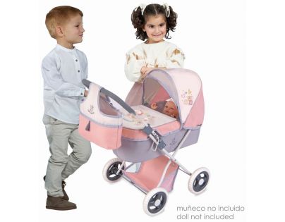 DeCuevas Skládací kočárek pro panenky s taškou Funny růžový 60 cm