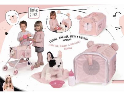 DeCuevas Můj první kočárek pro pejska s doplňky Little Pet 2020 - 56 cm