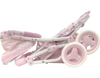 DeCuevas Skládací kočárek pro dvojčata panenky s taškou Niza - 72 cm