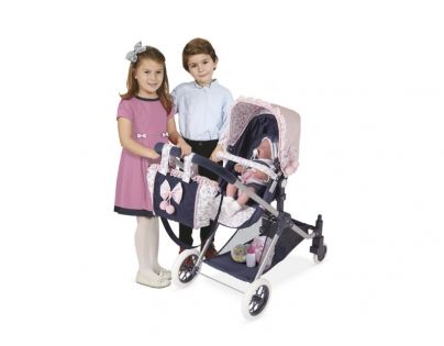 DeCuevas Kočárek pro panenky 3v1 Classic Romantic 2017-V
