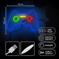 Forever Dekorativní Plexi Led neon Gamepad multicolor 4