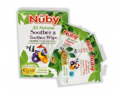 Desifenkční ubrousky na šidítka a kousátka 40 ks Nûby All Natural