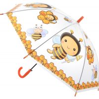 Deštník zvířátka průhledný vystřelovací včeličky