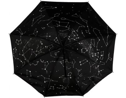 Teddies Deštník hvězdná obloha skládací 25 cm