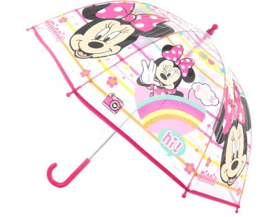 Deštník Minnie průhledný manuální 36477