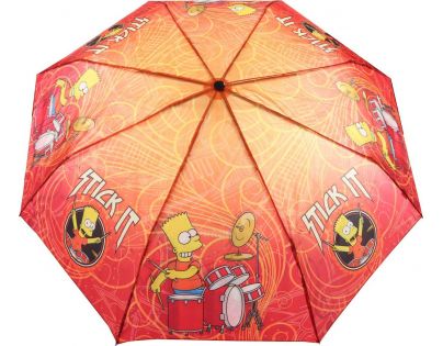 Deštník Simpsonovi skládací červený