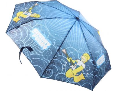 Deštník Simpsonovi skládací modrý