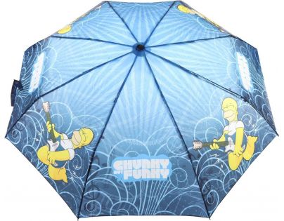 Deštník Simpsonovi skládací modrý