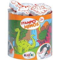 Aladine Dětská razítka s příběhem Stampo Minos 10 ks Dinosauři