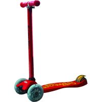 Dětská tříkolová koloběžka svítící  - červená - Poškozený obal