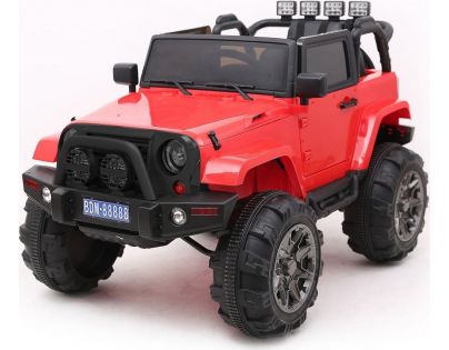 Dětské elektrické auto 2,4ghz magnetické dveře MP3 přehrávač s rádiem červené