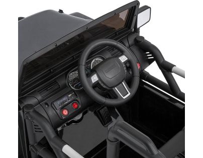 Dětské elektrické auto 2,4ghz magnetické dveře MP3 přehrávač s rádiem červené
