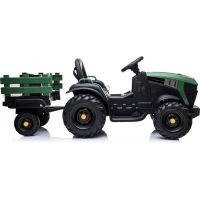 Made Dětský elektrický traktor s přívěsem 12V dva motory MP3 6