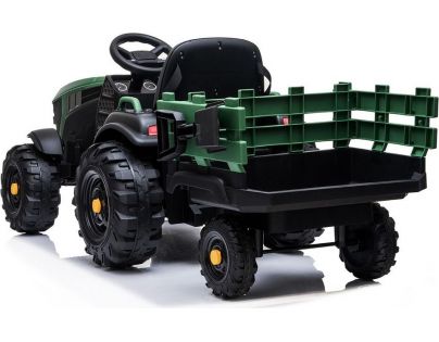 Made Dětský elektrický traktor s přívěsem 12V dva motory MP3