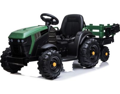 Made Dětský elektrický traktor s přívěsem 12V dva motory MP3