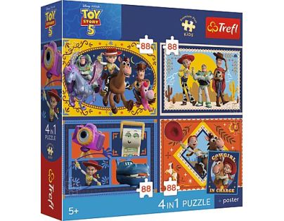 Dětské Puzzle Premium Kids Disney Toy Story 4x88 dílkůPuzzle 4x88 dílků
