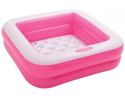 Intex 57100 Dětský bazének čtverec růžový - Poškozený obal