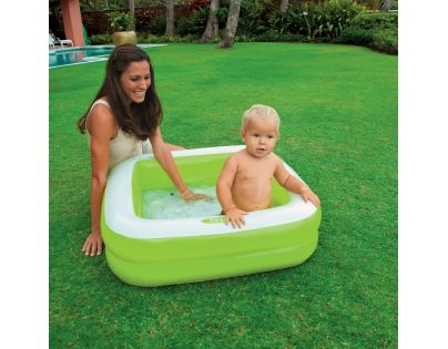 Intex 57100 Dětský bazének čtverec - Zelená 85 x 85 x 23cm