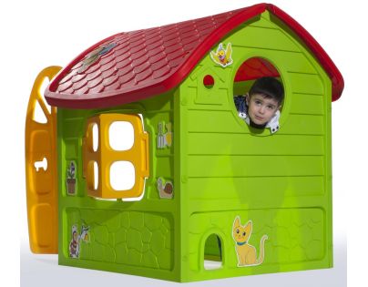 Dětský domeček na zahradu s obrázky Zelená