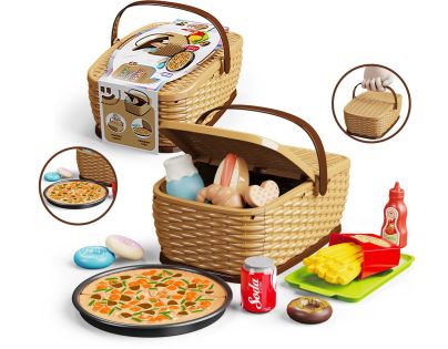 Dětský piknikový košík - Pizza set