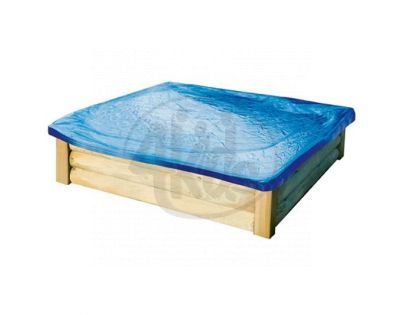 Dřevěné pískoviště 150cm s krytem a podložkou