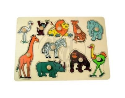 Dřevěné puzzle Safari