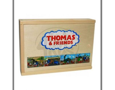 Tomáš a jeho přátelé 7210 - Dřevěné puzzle v krabičce 4x12 ks