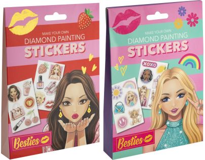 Diamantové malování Besties - samolepky 2 druhy