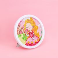 Diamantové malování s rámem - Kreslená princezna 17 cm