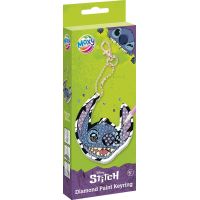 Diamantové malování Stitch - výroba klíčenky