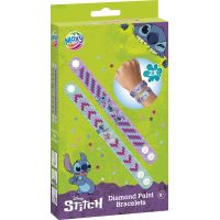 Diamantové malování Stitch - výroba náramků 2 ks