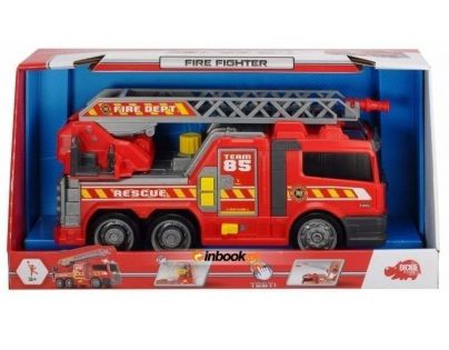 Dickie Action Series Hasičské auto s ruční pumpou