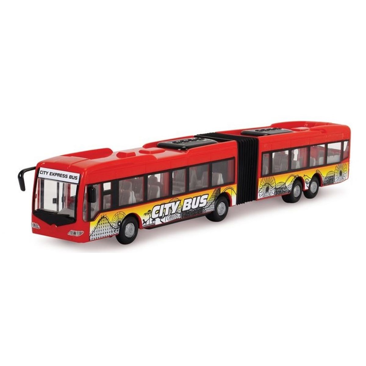 Dickie Autobus City Express Bus červený