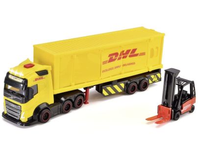 Dickie DHL Nákladní auto Volvo FH 16 s vysokozdvižným vozíkem 35 cm