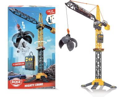 Dickie Jeřáb Mighty Crane 110 cm na kabel - Poškozený obal