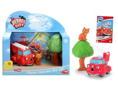 Dickie Statečná autíčka Hasička Hanička a kočka