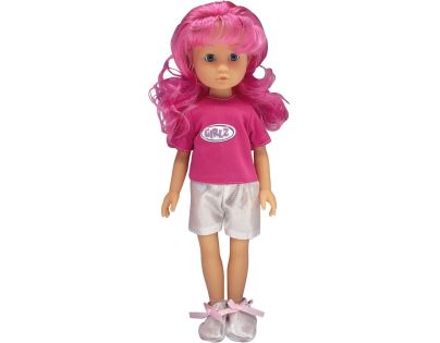 Dimian Bambolina 35 cm růžové vlasy