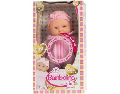 Dimian Miminko Bambolina Amore 26 cm se zvuky růžové