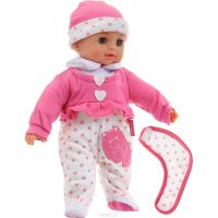 Dimian Panenka Bambolina Bebe 34 cm s 50 českými slovy růžové oblečení