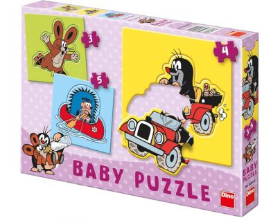 Dino Krteček Baby puzzle