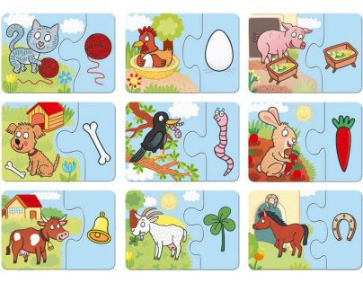 Dino Baby puzzle Zvířátka 9 x 2 ks