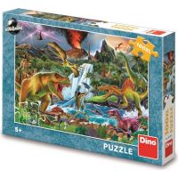 Dino Puzzle Boj dinosaurů 100 XL dílků 2