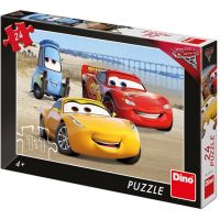 Dino Puzzle Cars 3 Na pláži 24 dílků 2